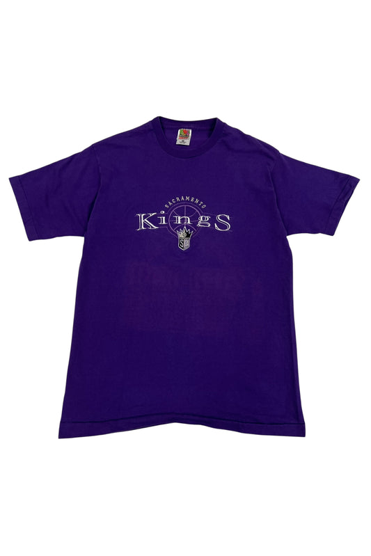 Vintage 90's Kings Embroidered Logo Purple T-Shirt