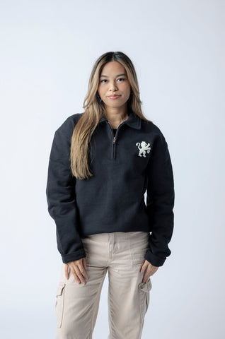 Fleece Long Sleeve Zip Polo