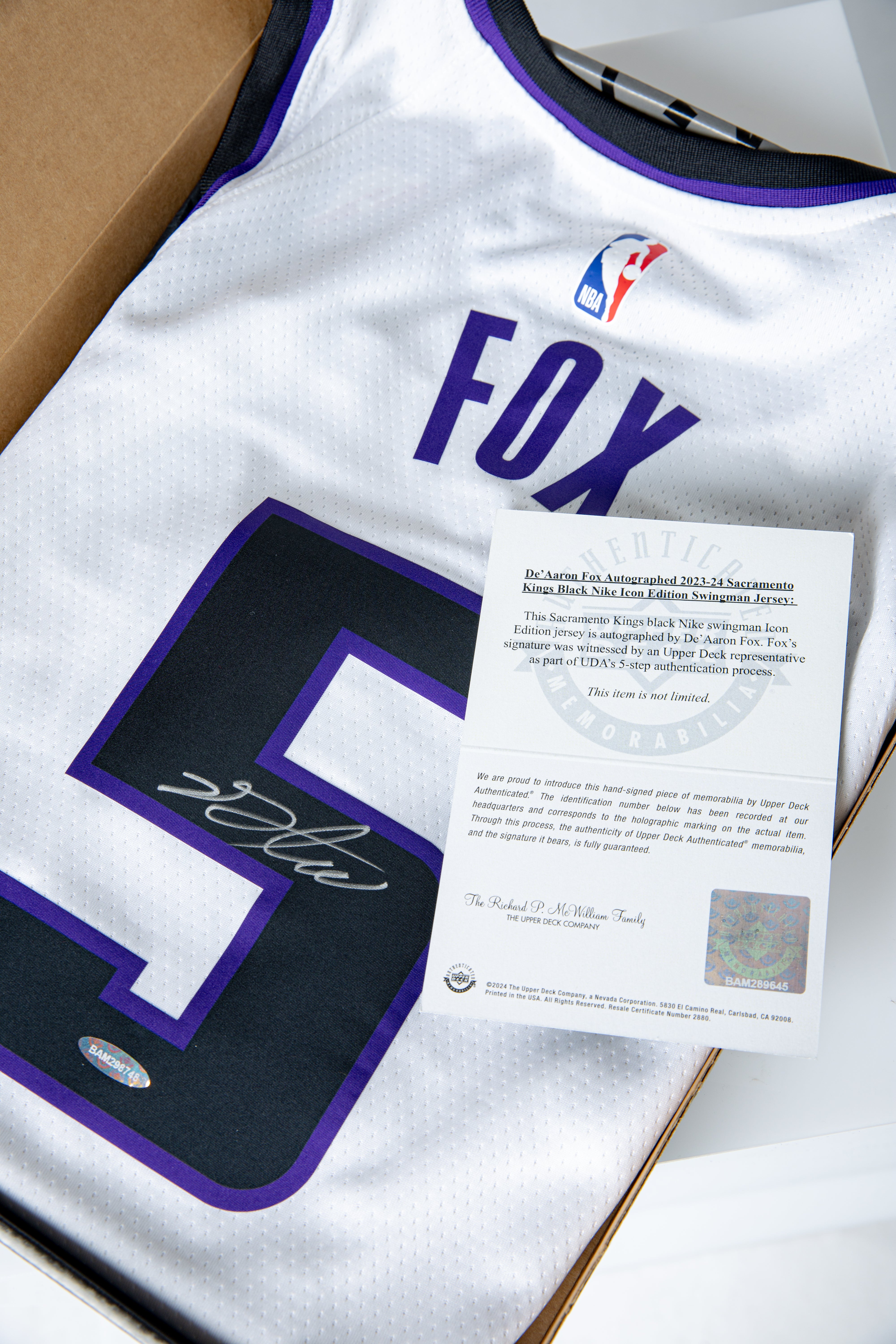 Autographed 2023-24 Fox Jersey