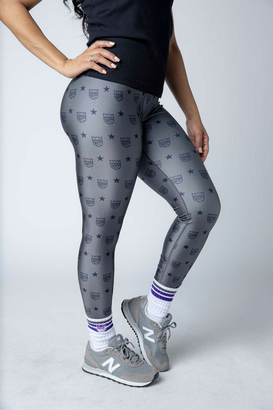 Kings Charcoal Printed Legging