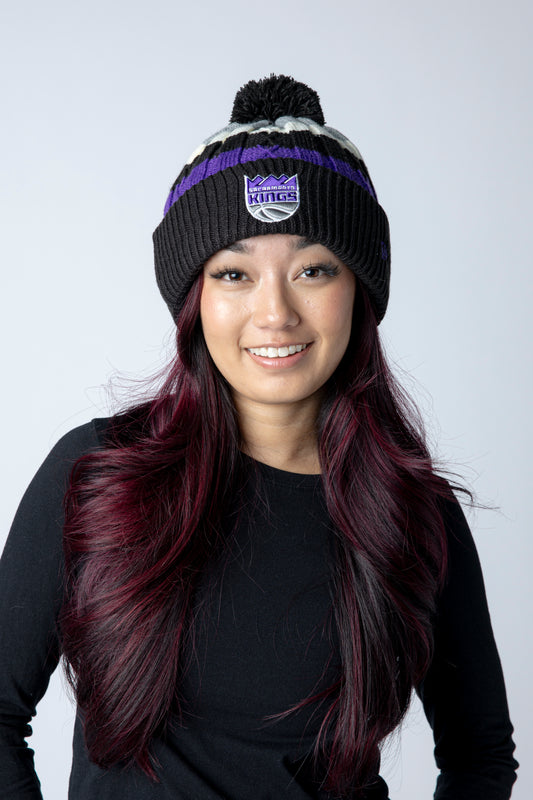 Primary Color Block Cabled Palm Knit Beanie