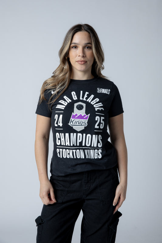 Womens Stockton Kings 2024-25 G League Champions Tee