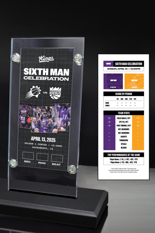 Kings vs Suns Commemorative Ticket