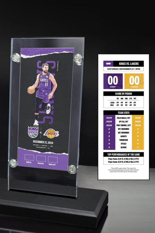 Kings vs Lakers Commemorative Ticket