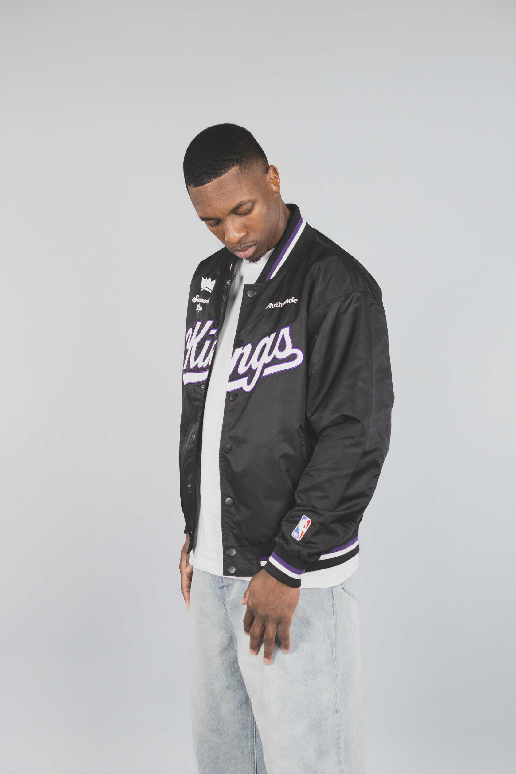 Script Satin Jacket by Authmade