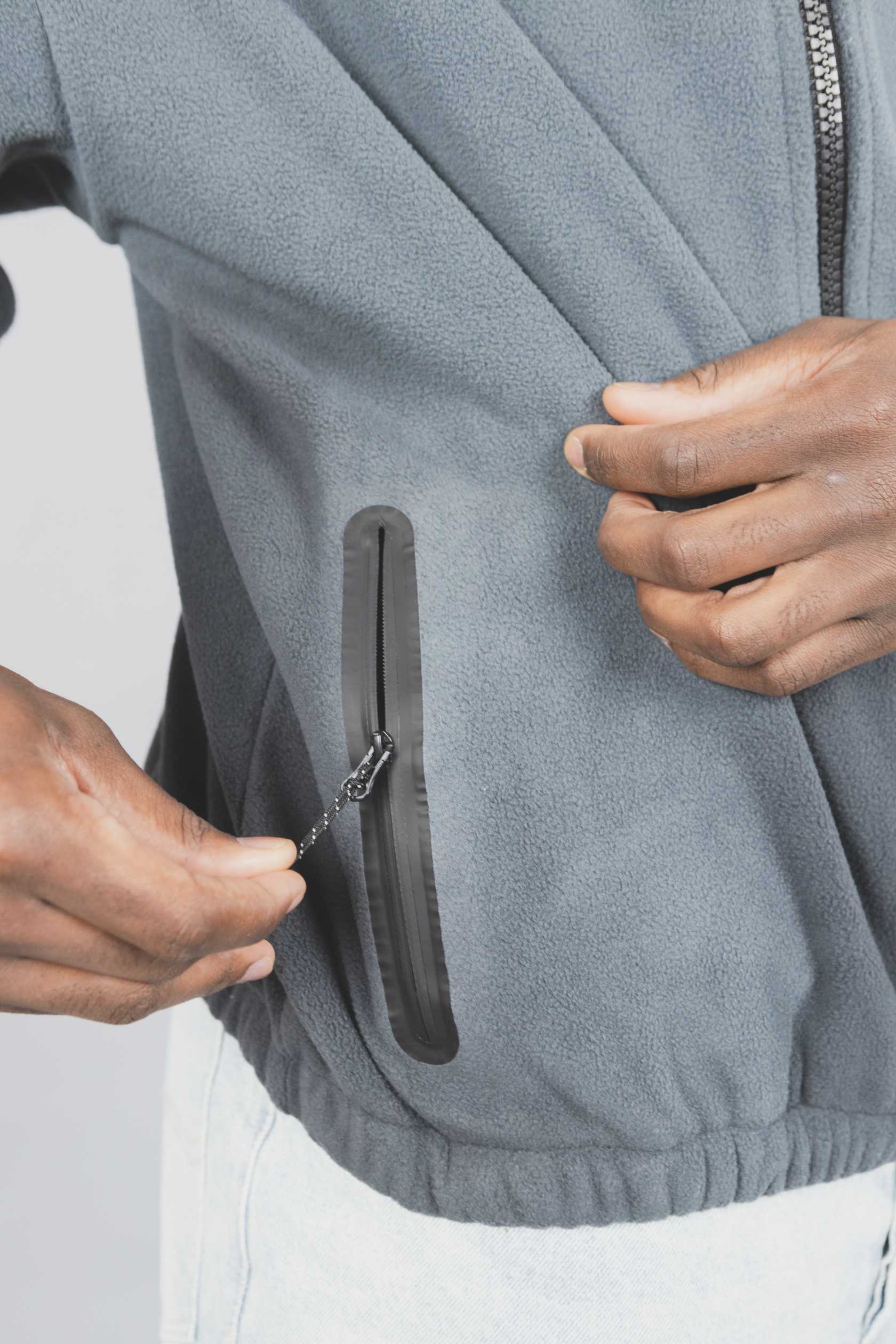 Polar Fleece Zip Jacket by Authmade