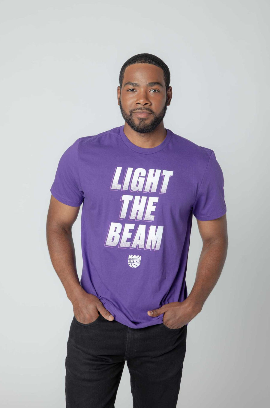 Light The Beam Sacramento Kings T-Shirt - Peanutstee