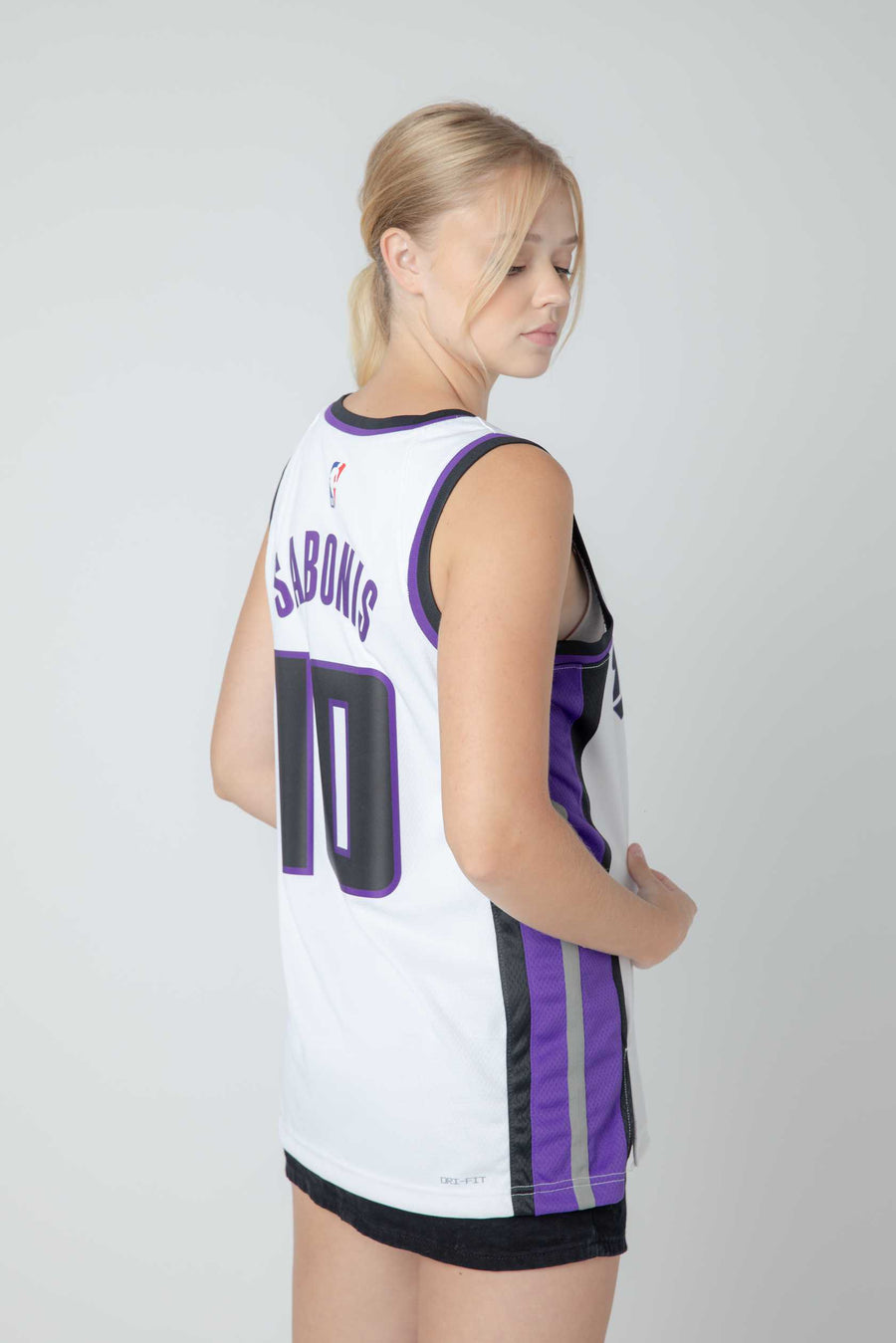 2023/24 Kings SABONIS #10 Black NBA Jerseys 热压